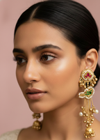 Handmade Kashmiri Brass Earrings