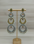 Designer Dual-Tone Multi-Layer Long Danglers