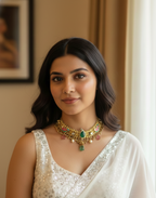 Imperial Pachi Kundan Statement Necklace
