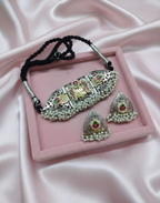 Handcrafted Pachi Kundan Dual-Tone Choker Set