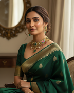 Imperial Pachi Kundan Statement Necklace