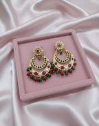 Viraasat Jadau Chandbali Earrings