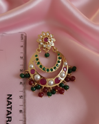 Viraasat Jadau Chandbali Earrings