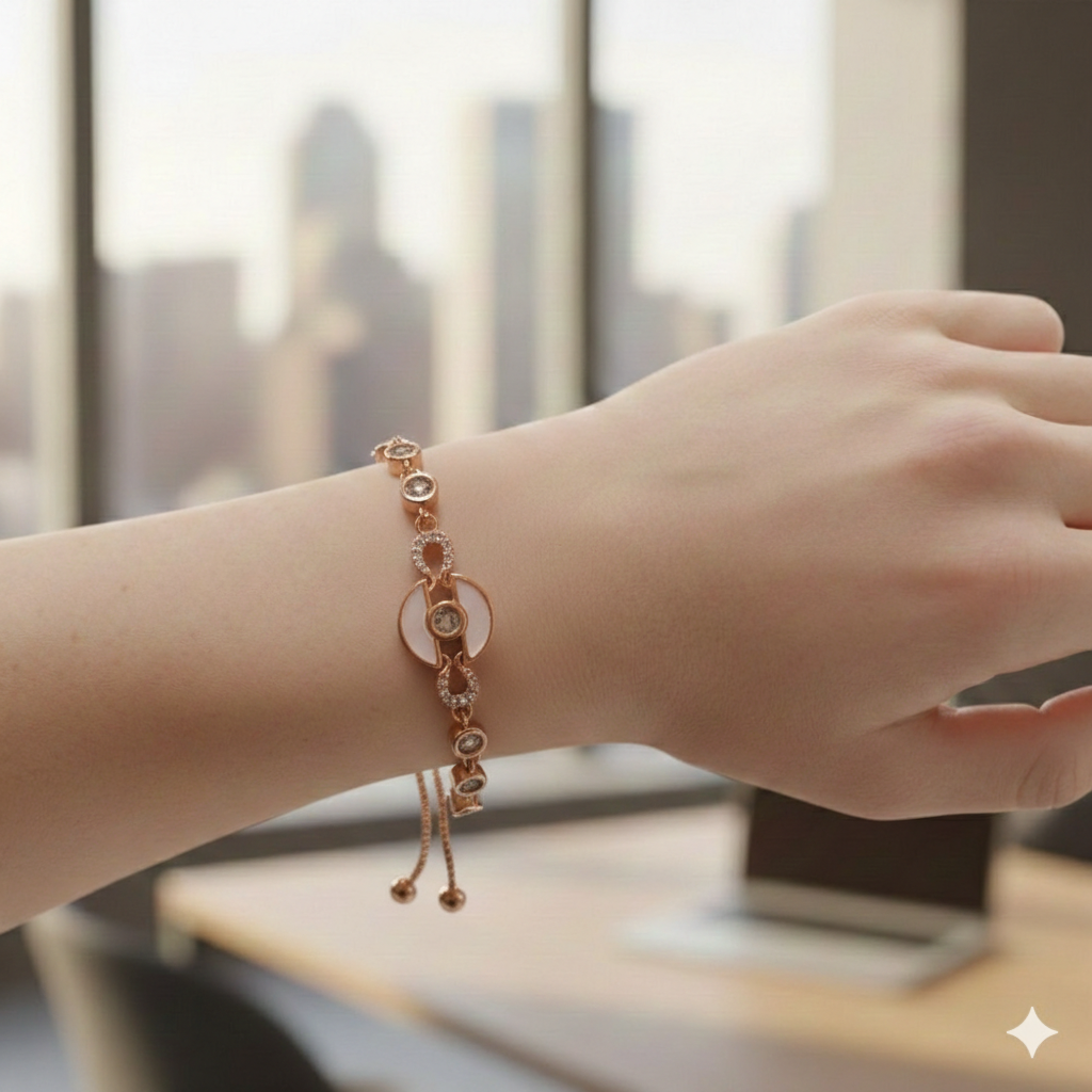 Aura Chain MOP Diamond Accent Bracelet