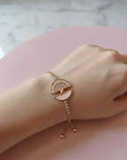 Aura Chain MOP Crescent Luxe Bracelet