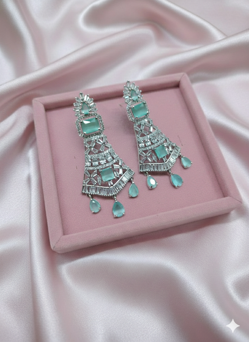 Aurellia Prism Veil Statement Danglers