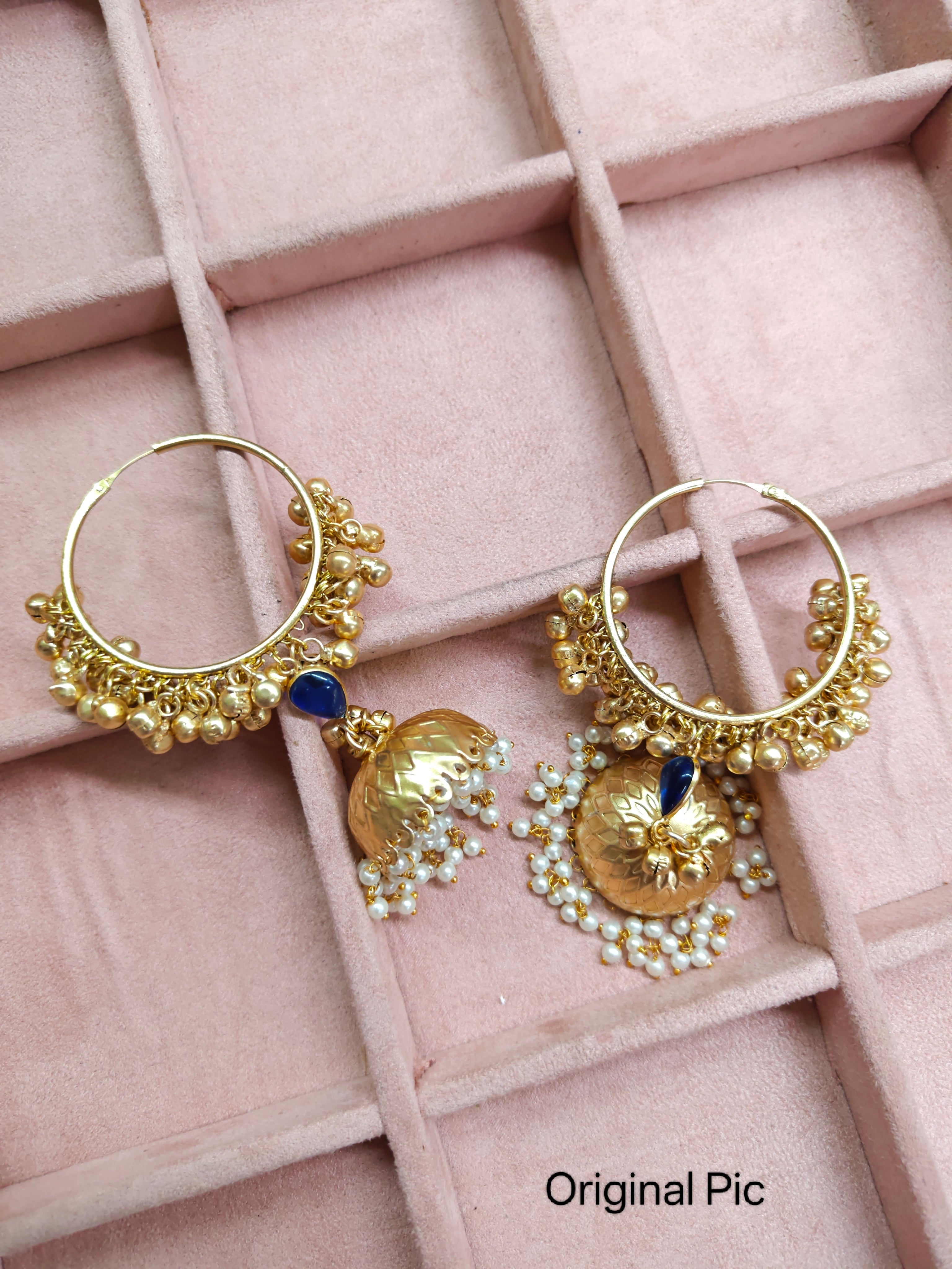 Royal Ghungroo Statement Jhumka Earrings