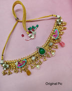 Imperial Pachi Kundan Statement Necklace