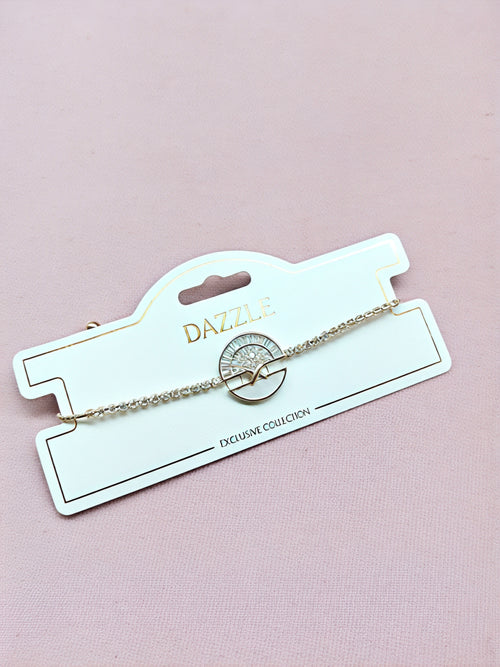 Aura Chain MOP Crescent Luxe Bracelet